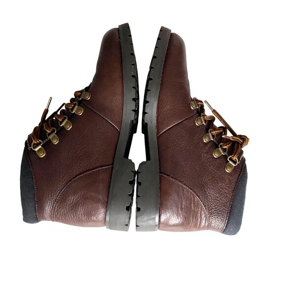 Main Woods Brown Leather Hiking Boots Women's Sz 6M Gorpcore Outdoor Chore Boots - Picture 8 of 11